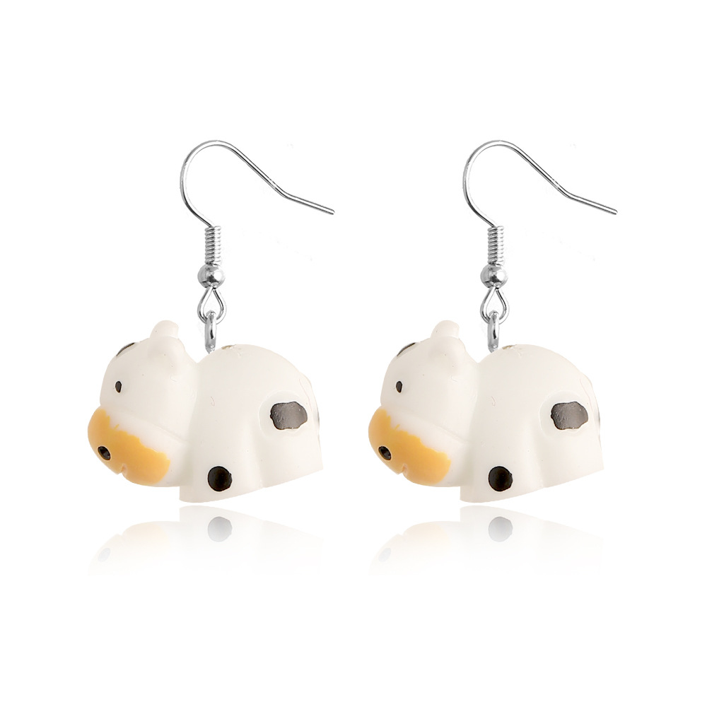 Fashion Animal Dog Frog Alloy Resin Womenu0027S Drop Earrings 1 Pair