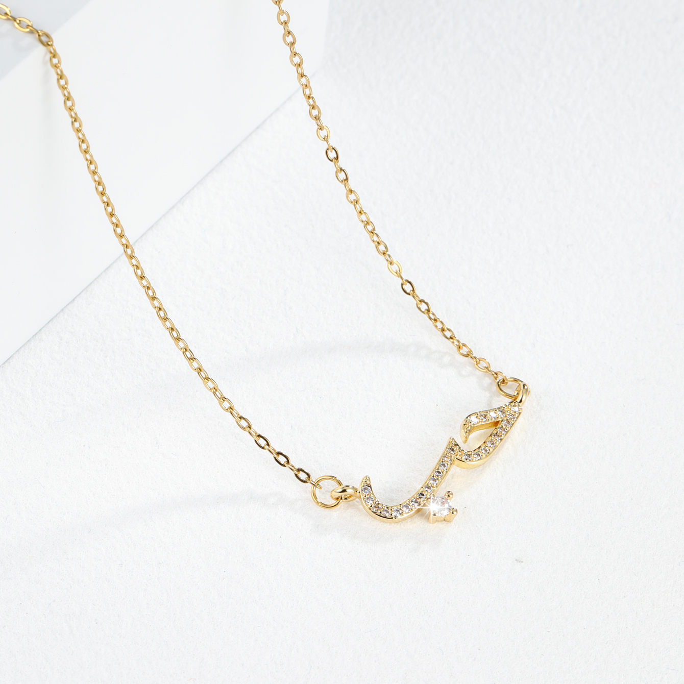 Fashion Geometric Copper Gold Plated Zircon Choker 1 Piece