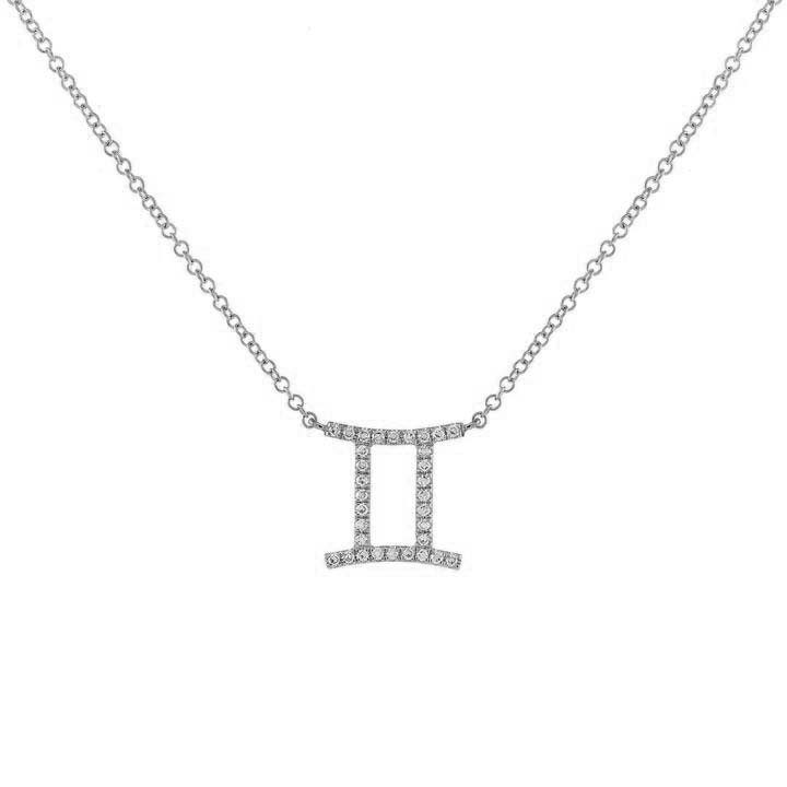 Fashion Constellation Copper Gold Plated Zircon Pendant Necklace