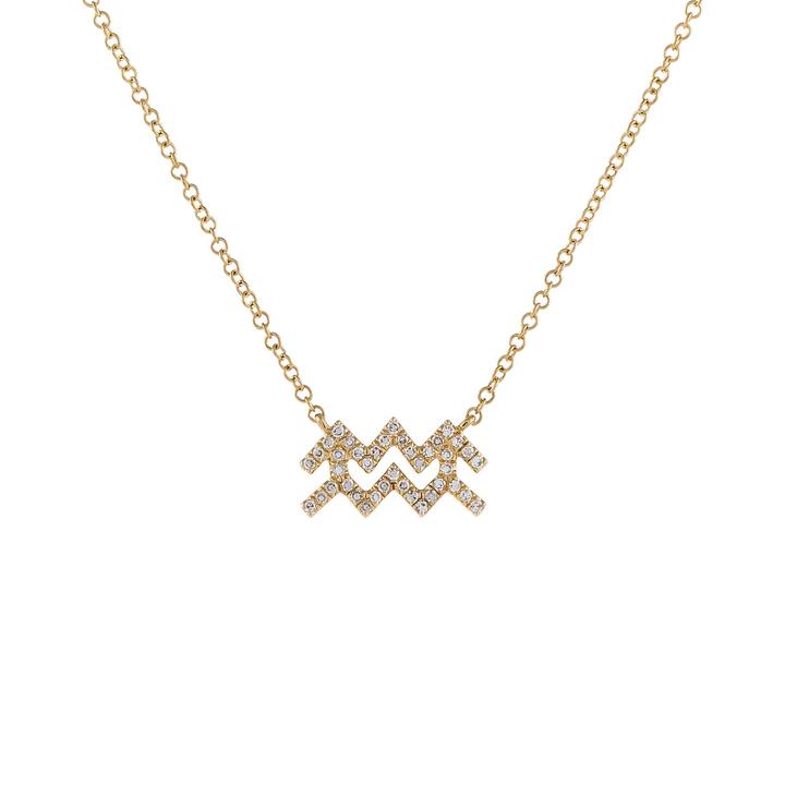 Fashion Constellation Copper Gold Plated Zircon Pendant Necklace