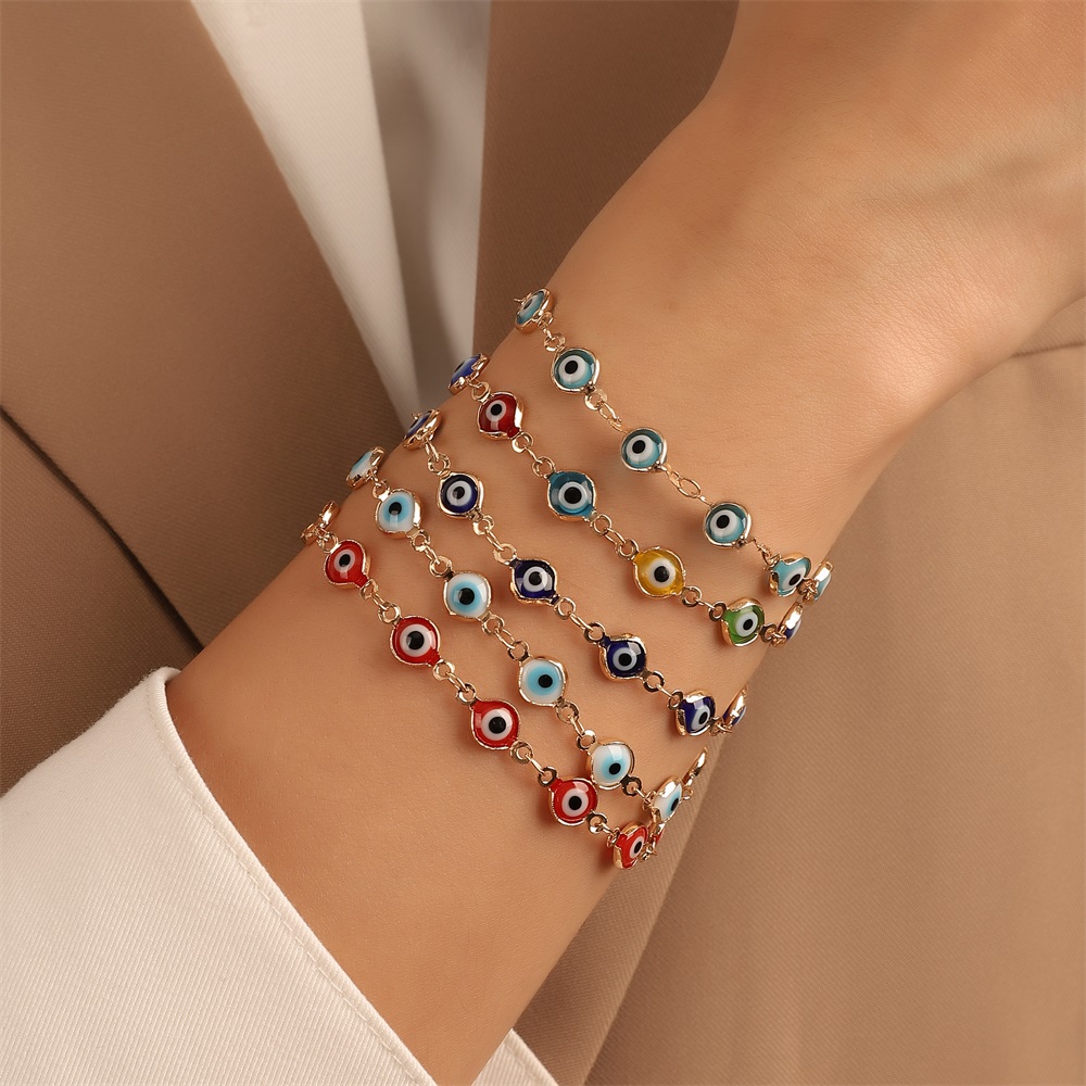 Retro Devilu0027S Eye Alloy Enamel Womenu0027S Bracelets 1 Piece