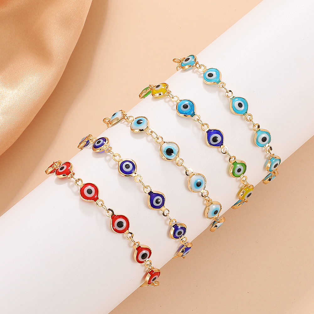 Retro Devilu0027S Eye Alloy Enamel Womenu0027S Bracelets 1 Piece