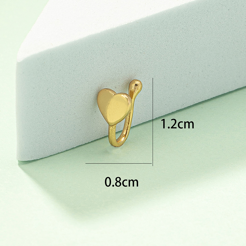 Fashion Heart Shape Alloy Plating Nasal splint 1 Piece