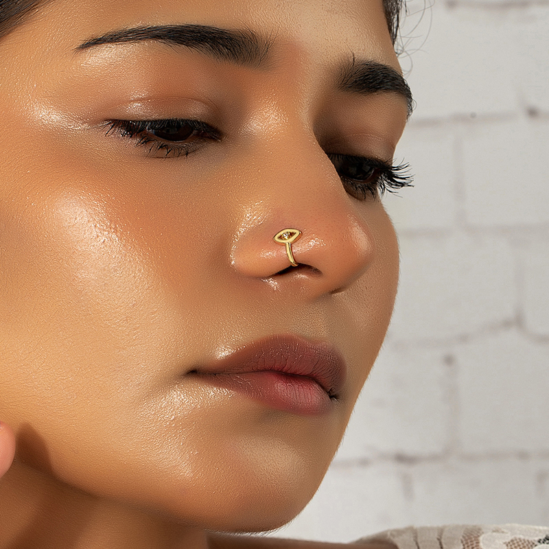 Fashion Eye Alloy Plating Rhinestones Nasal splint 1 Piece