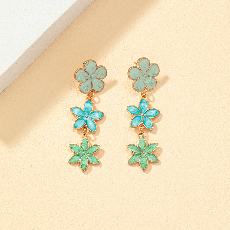 Fashion Flower Alloy Plating Womenu0027S Drop Earrings 1 Pair