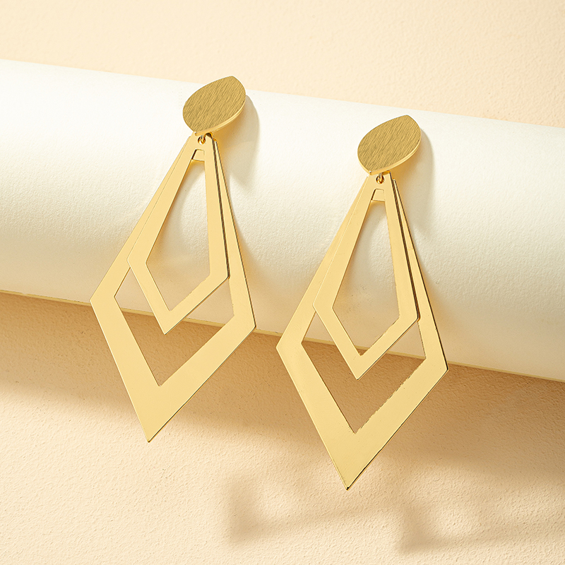 Fashion Geometric Alloy Plating Alloy Womenu0027S Drop Earrings 1 Pair