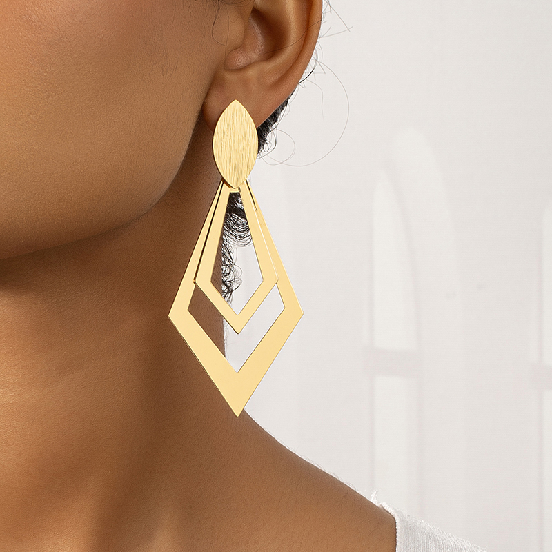 Fashion Geometric Alloy Plating Alloy Womenu0027S Drop Earrings 1 Pair