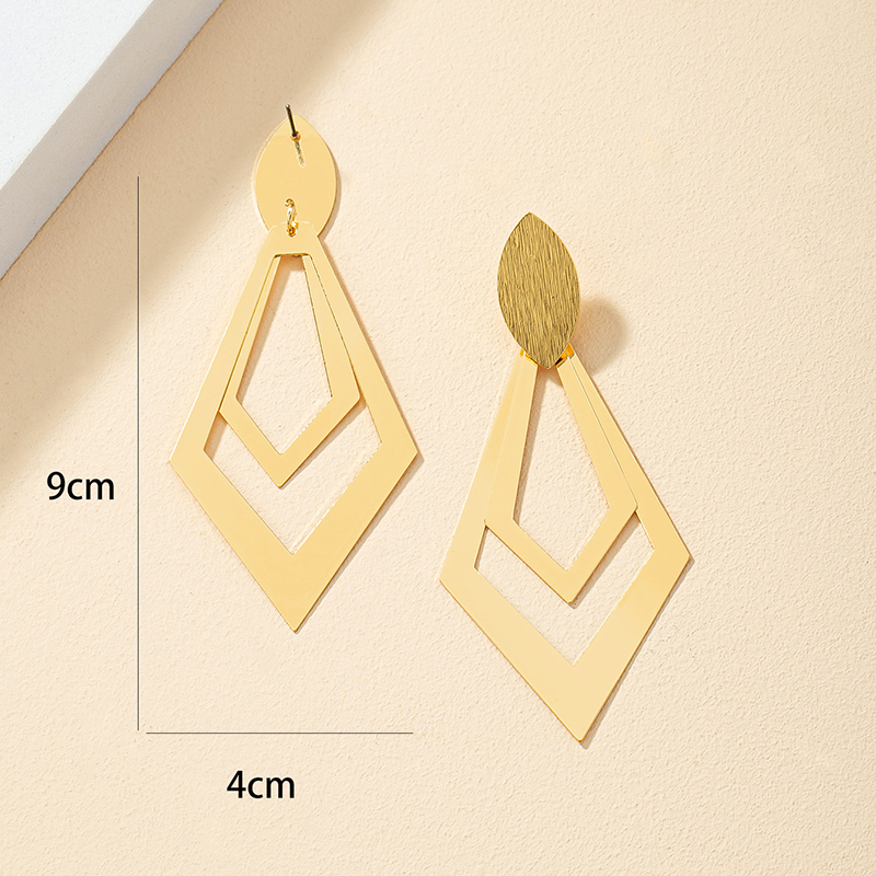 Fashion Geometric Alloy Plating Alloy Womenu0027S Drop Earrings 1 Pair