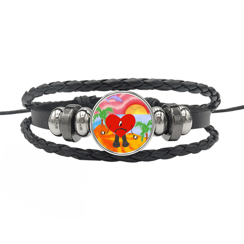 Streetwear Cartoon Pu Leather Drawstring Braid Unisex Bracelets 1 Piece