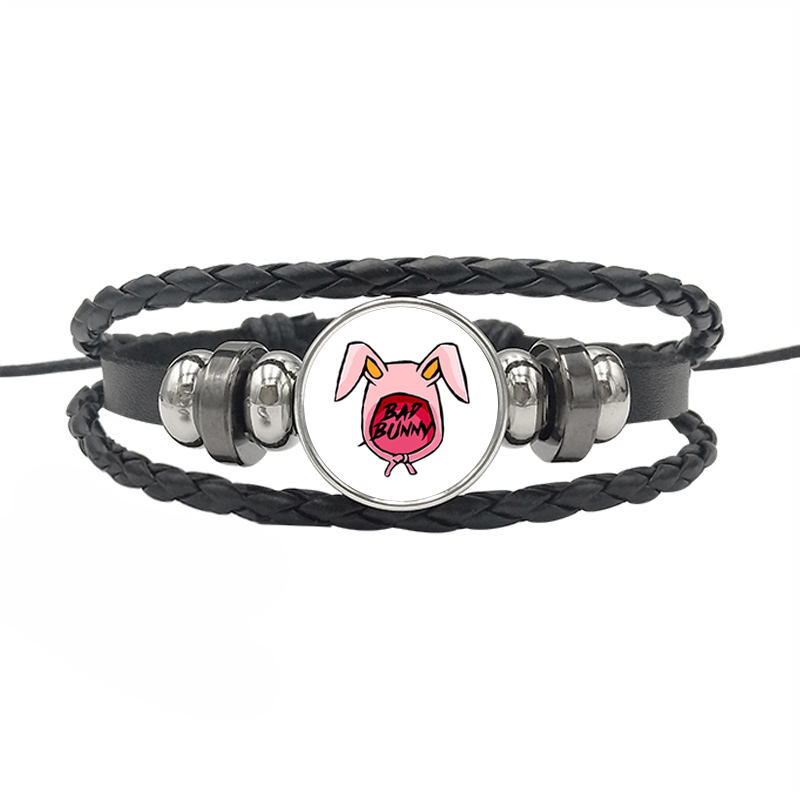 Streetwear Cartoon Pu Leather Drawstring Braid Unisex Bracelets 1 Piece