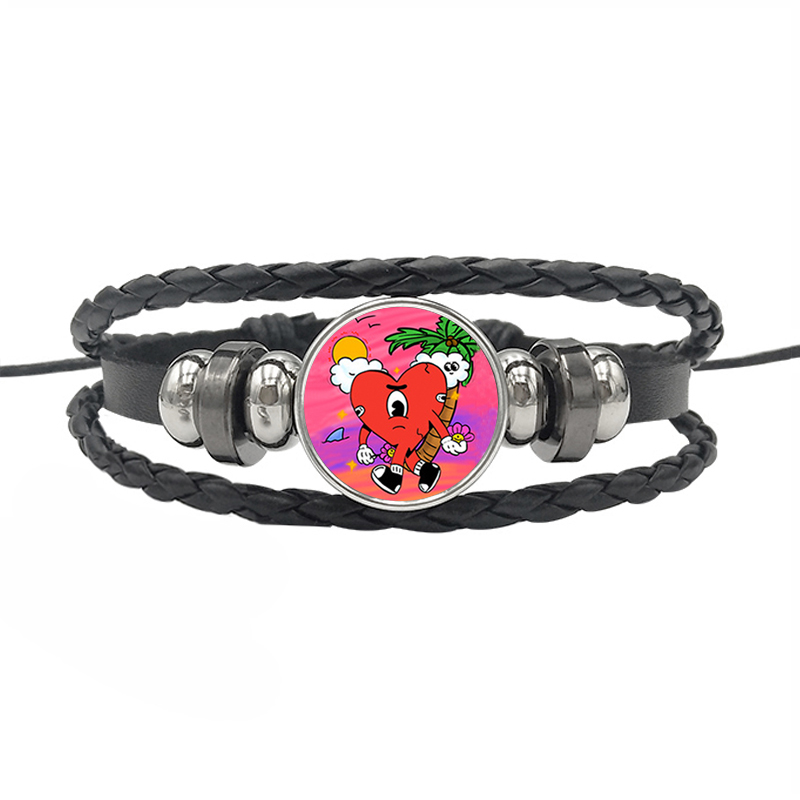 Streetwear Cartoon Pu Leather Drawstring Braid Unisex Bracelets 1 Piece