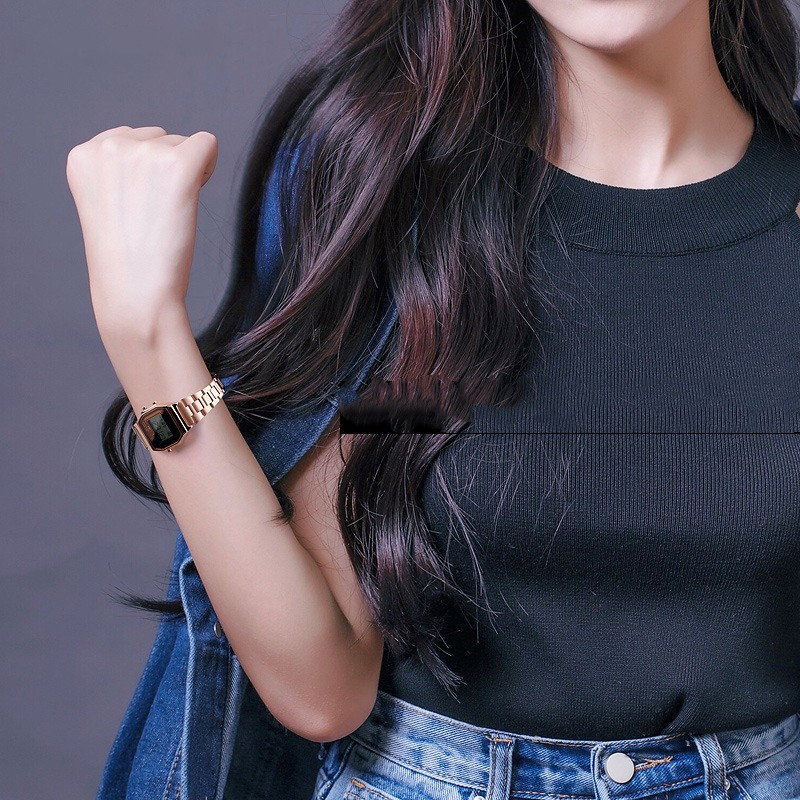 Business Single Folding Buckle Electronic Womenu0027s Watches