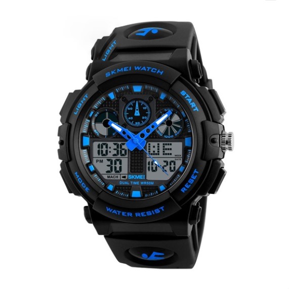 Sports Color Block Single Folding Buckle Electronic Menu0027s Watches