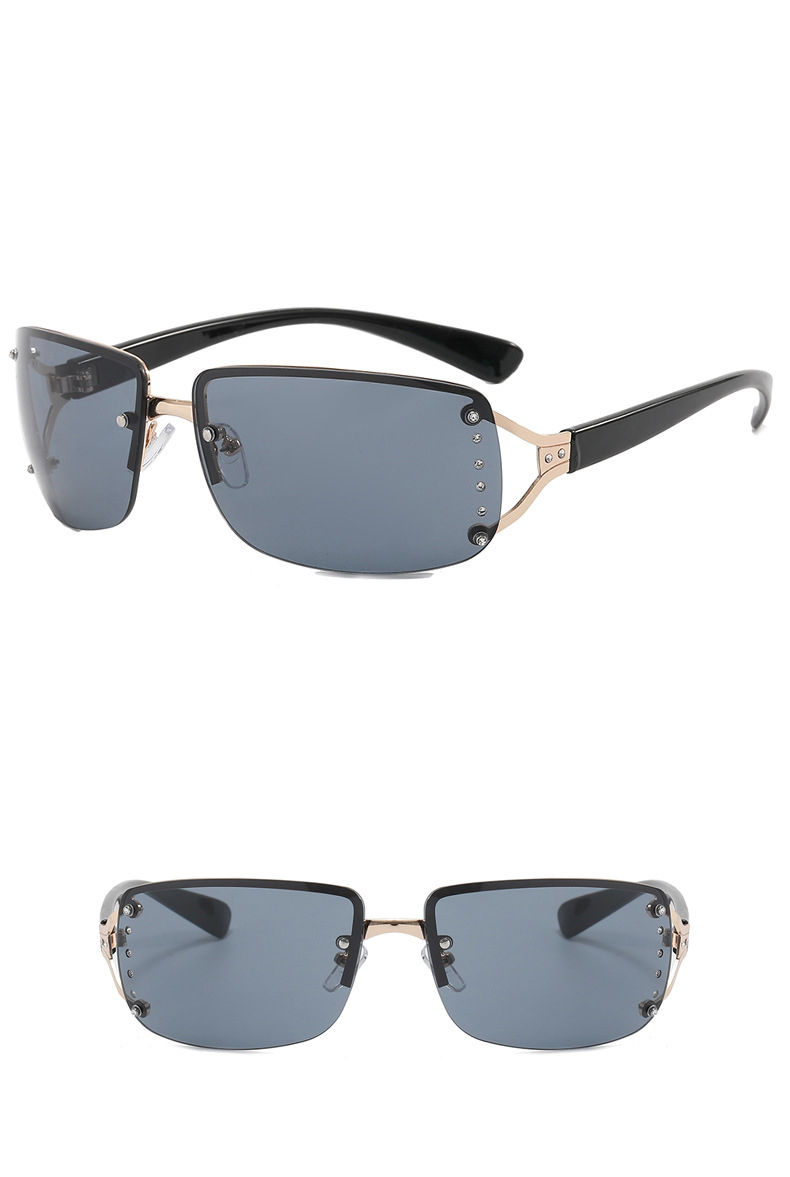 Fashion Geometric Pc Cat Eye Half Frame Womenu0027s Sunglasses
