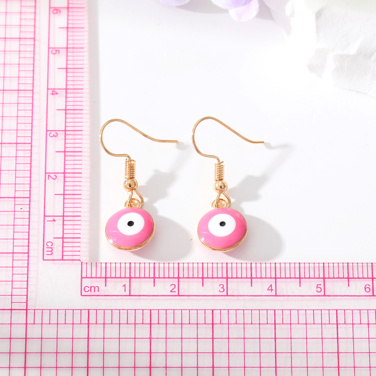 Retro Devilu0027S Eye Alloy Enamel Womenu0027S Drop Earrings 1 Pair