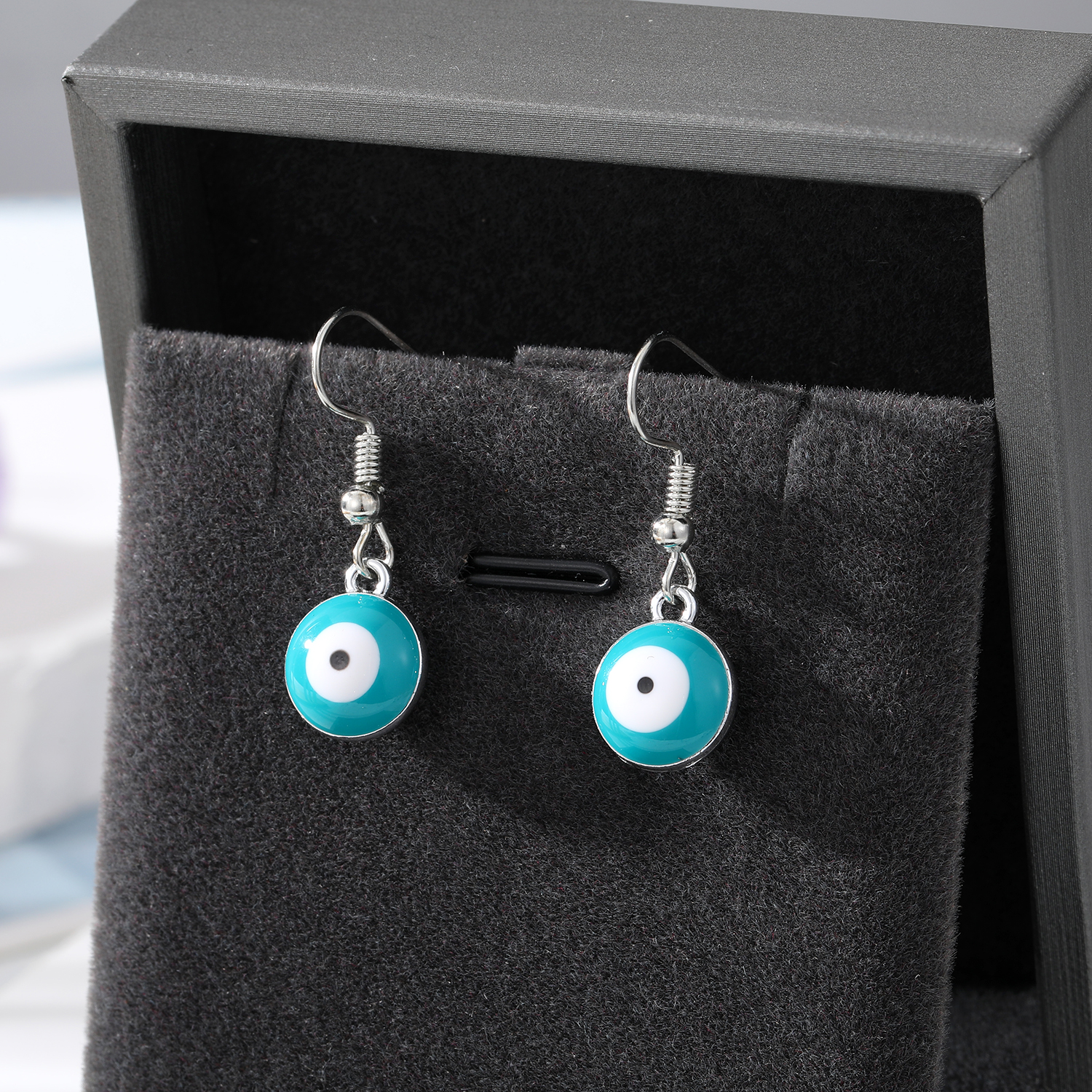 Retro Devilu0027S Eye Alloy Enamel Womenu0027S Drop Earrings 1 Pair