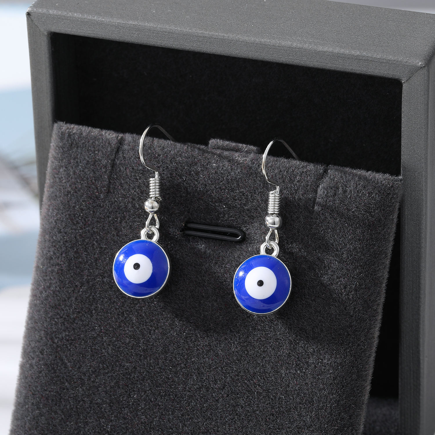 Retro Devilu0027S Eye Alloy Enamel Womenu0027S Drop Earrings 1 Pair