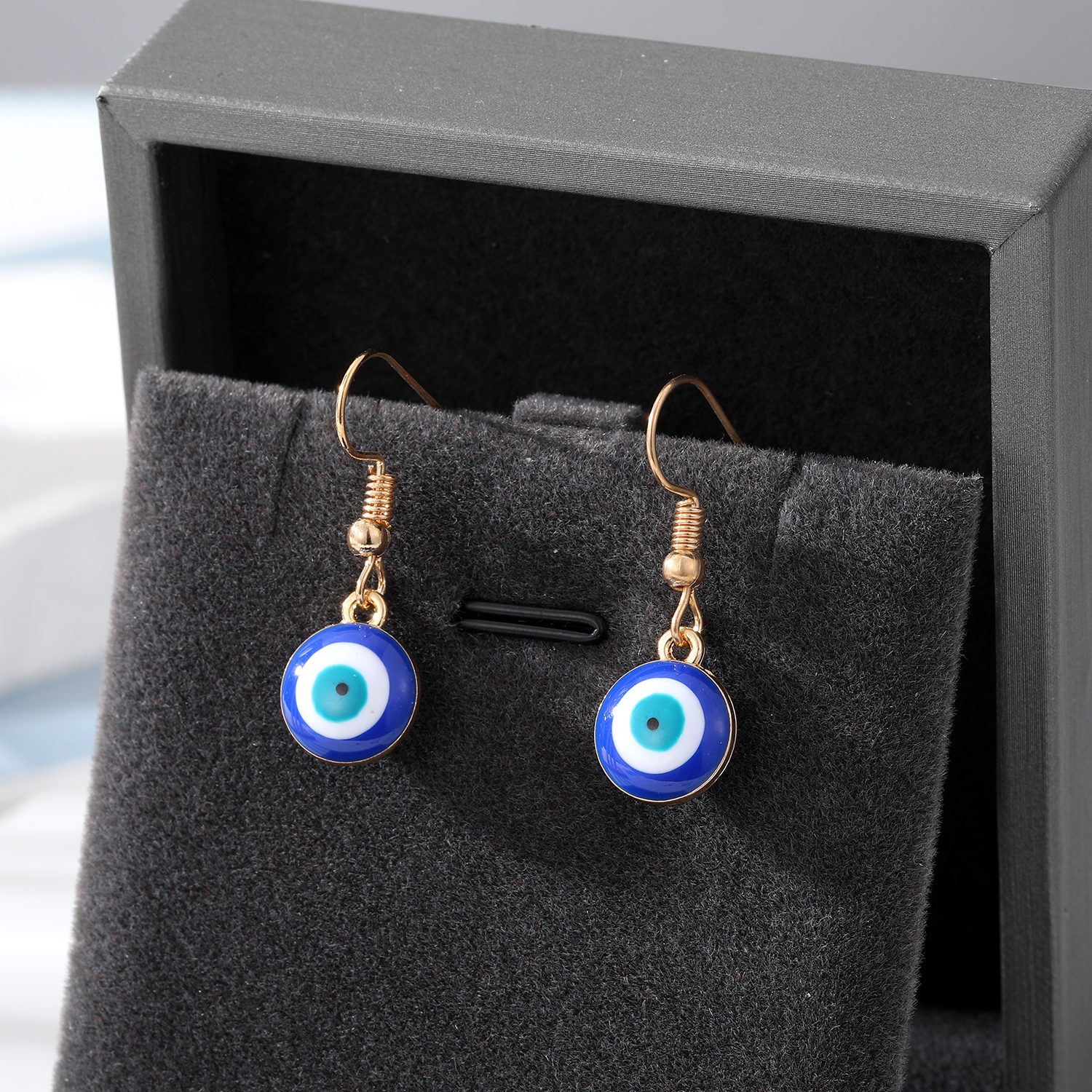 Retro Devilu0027S Eye Alloy Enamel Womenu0027S Drop Earrings 1 Pair