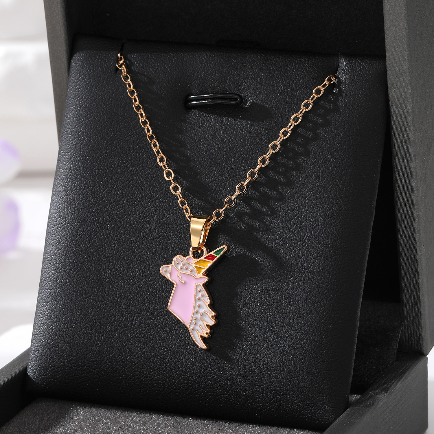 Cute Unicorn Alloy Enamel Womenu0027S Earrings Necklace