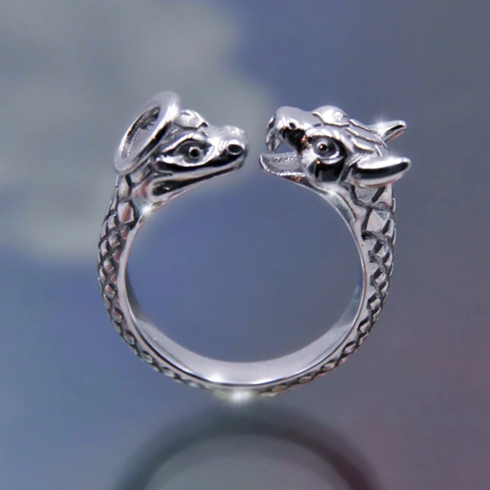 Retro Dragon Alloy Plating Womenu0027S Open Ring 1 Piece