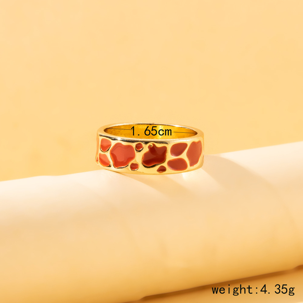 Fashion Leopard Alloy Enamel Womenu0027S Rings 1 Piece