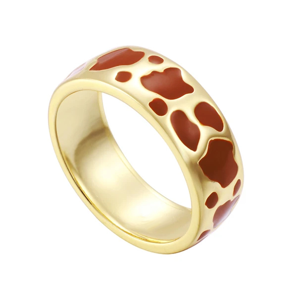 Fashion Leopard Alloy Enamel Womenu0027S Rings 1 Piece