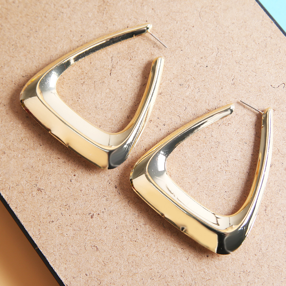 Fashion Triangle Metal Womenu0027S Earrings 1 Pair