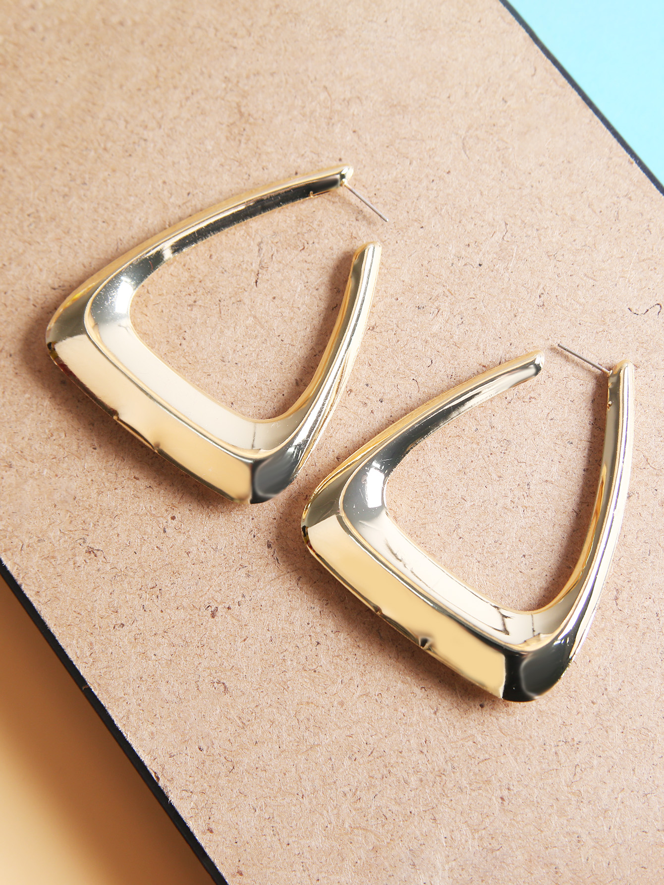 Fashion Triangle Metal Womenu0027S Earrings 1 Pair