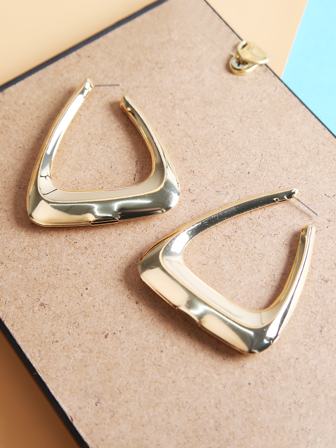 Fashion Triangle Metal Womenu0027S Earrings 1 Pair