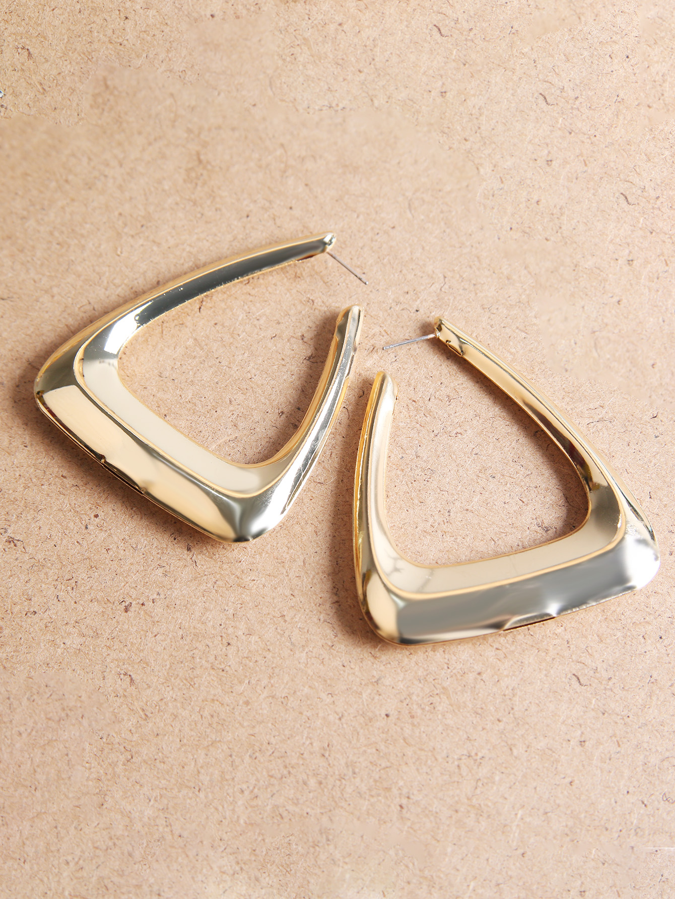 Fashion Triangle Metal Womenu0027S Earrings 1 Pair