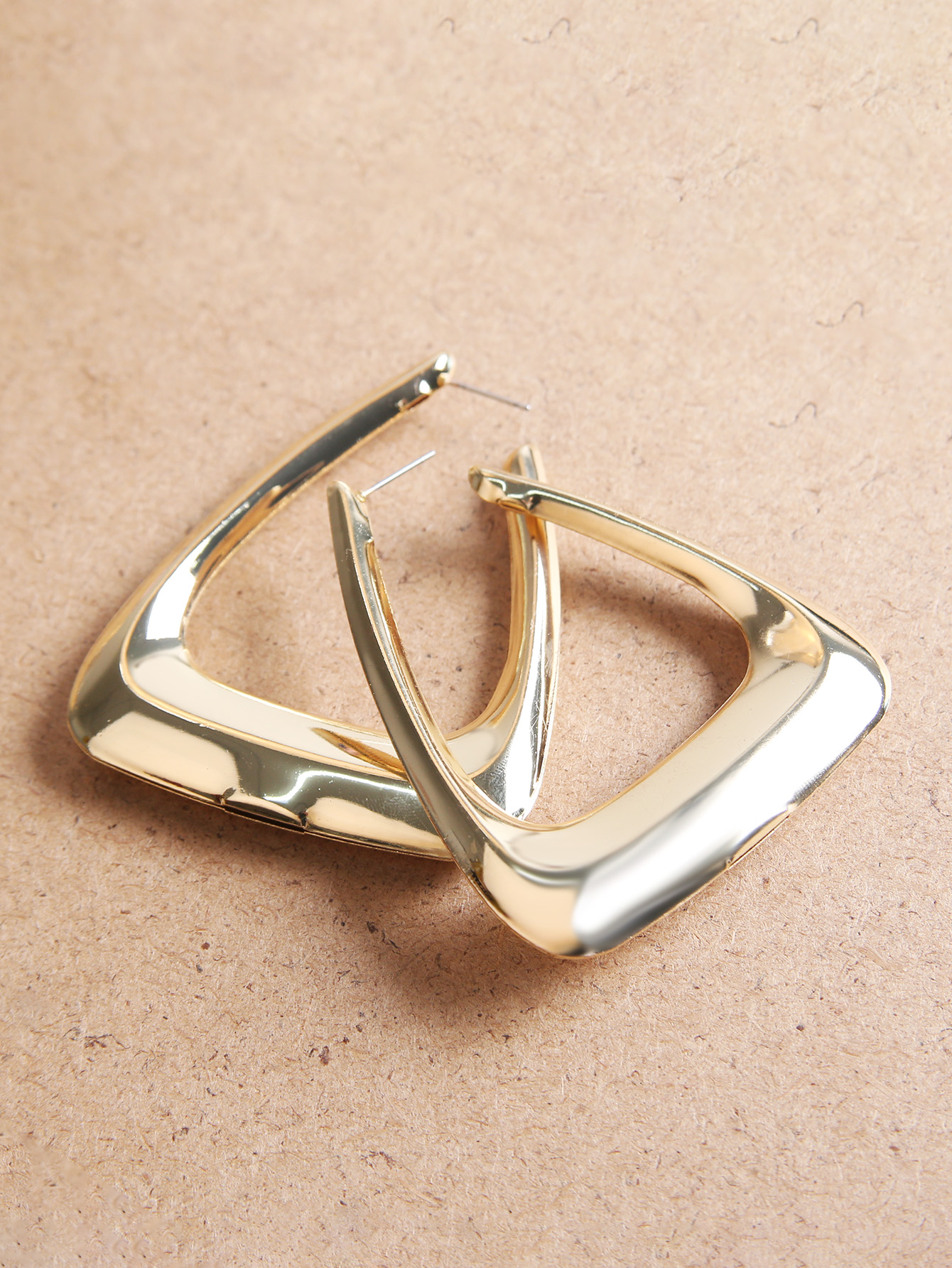 Fashion Triangle Metal Womenu0027S Earrings 1 Pair