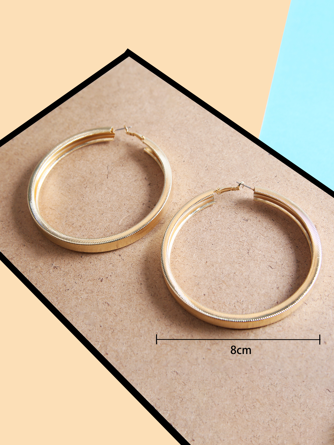 Hip-Hop Circle Metal Womenu0027S Earrings 1 Pair