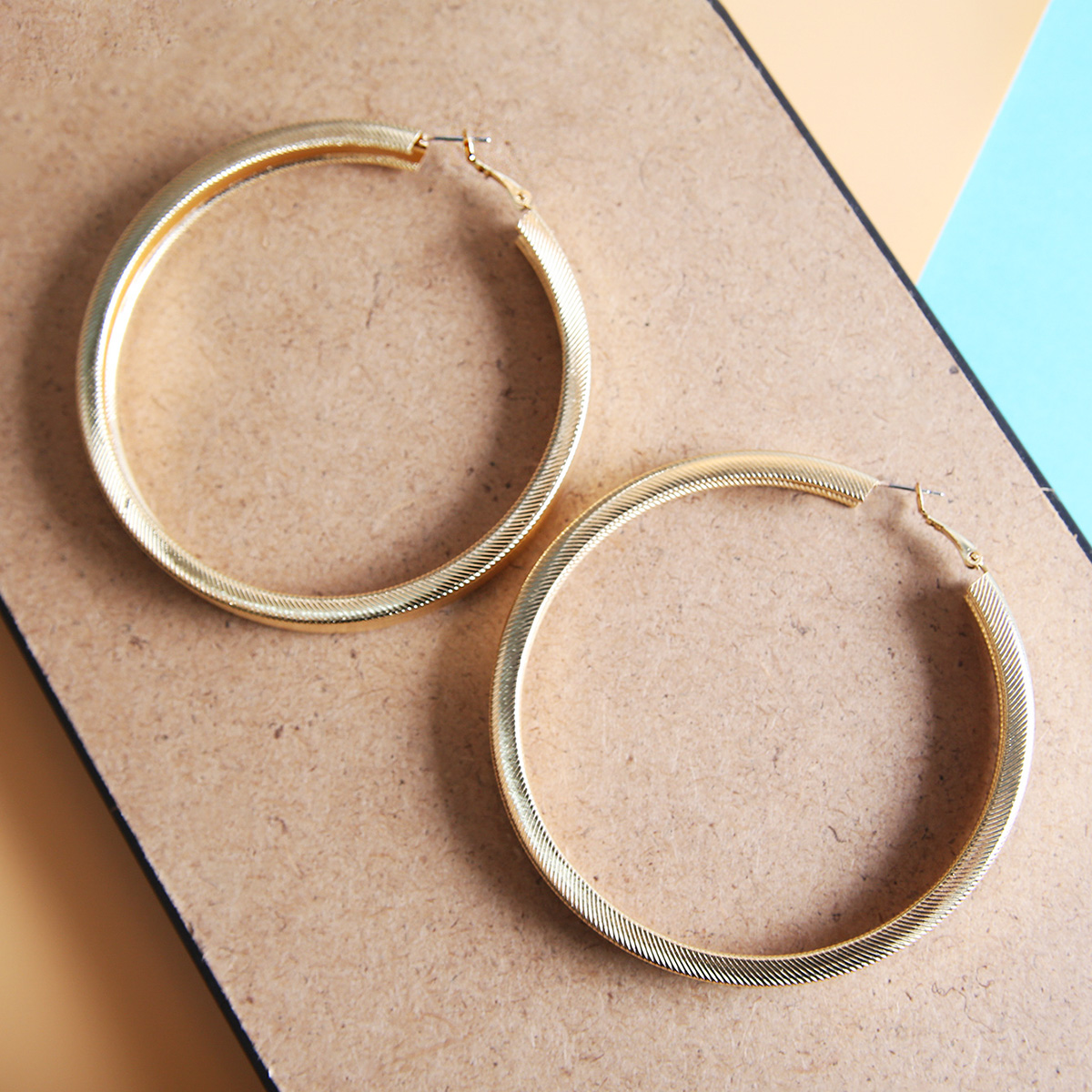 Hip-Hop Circle Metal Womenu0027S Earrings 1 Pair