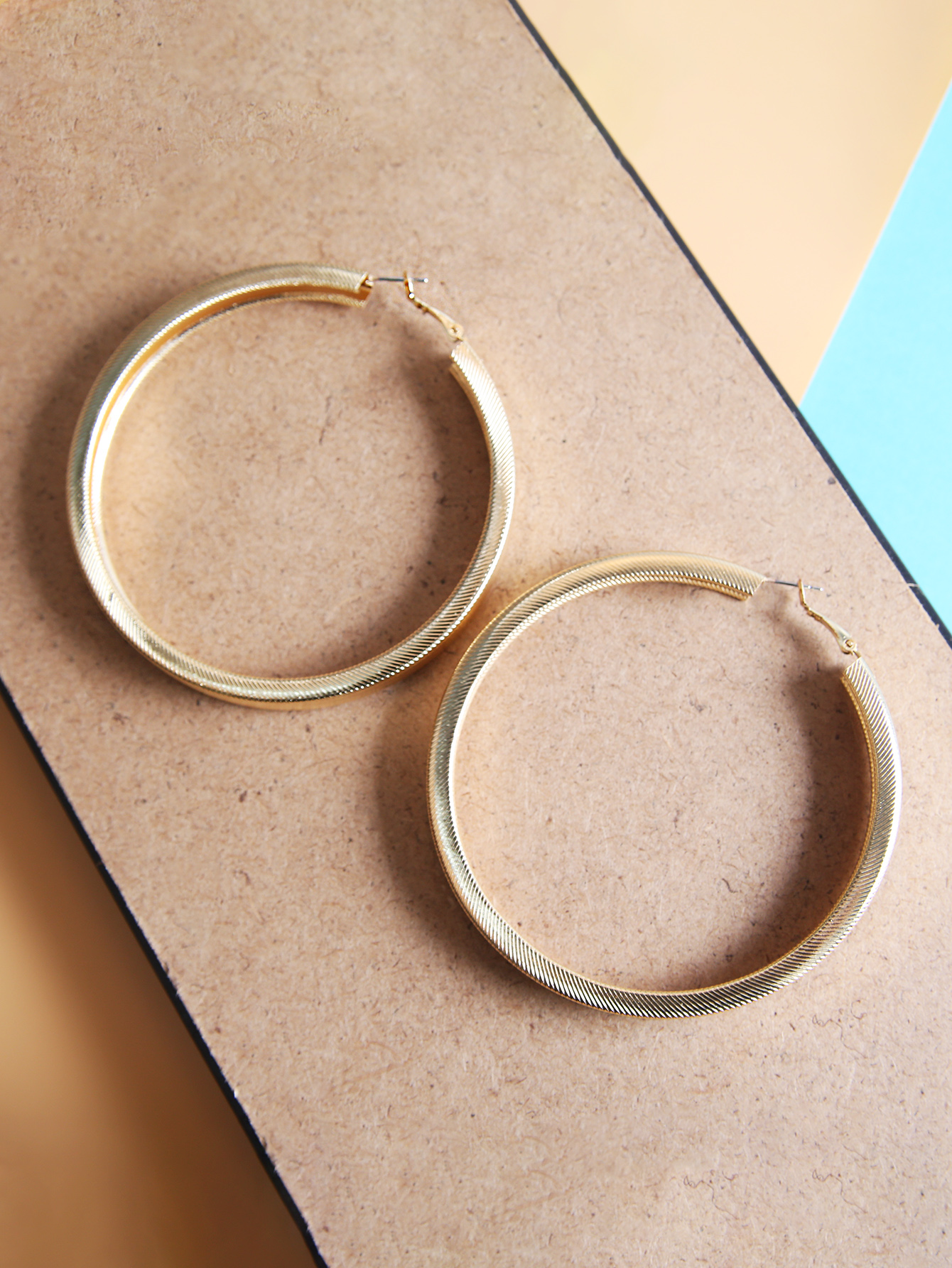 Hip-Hop Circle Metal Womenu0027S Earrings 1 Pair