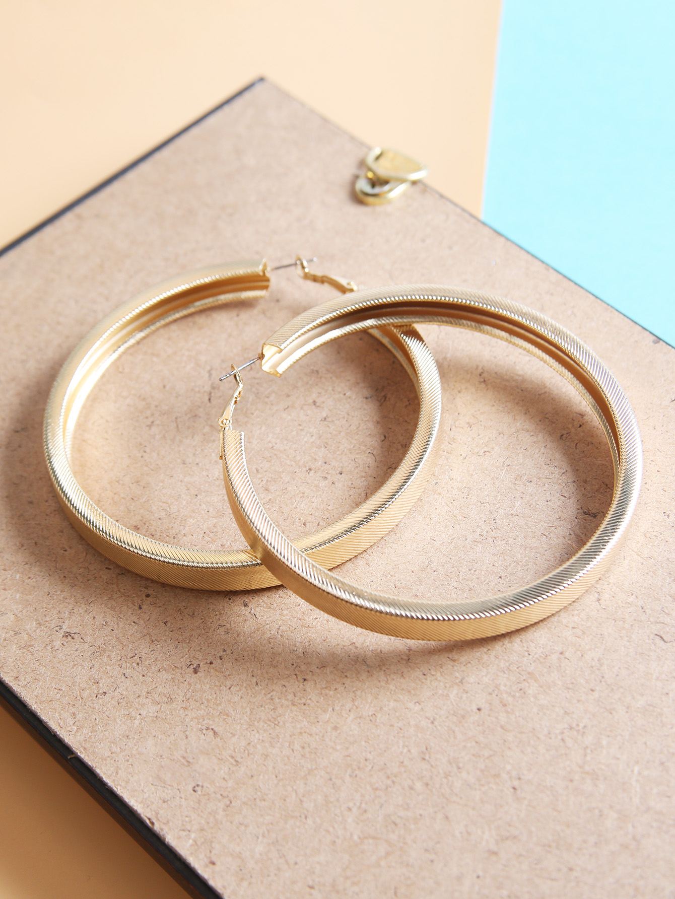 Hip-Hop Circle Metal Womenu0027S Earrings 1 Pair