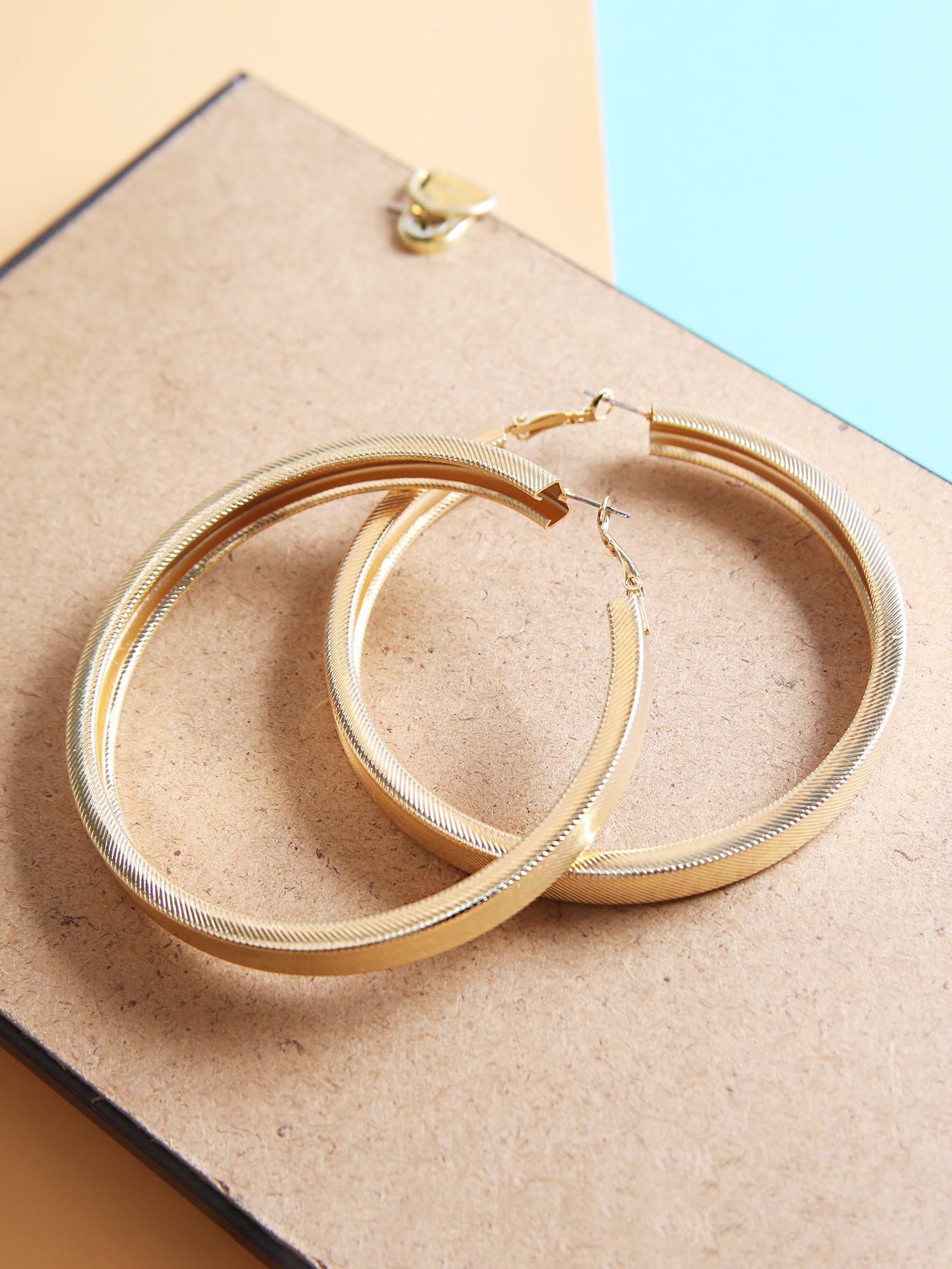 Hip-Hop Circle Metal Womenu0027S Earrings 1 Pair