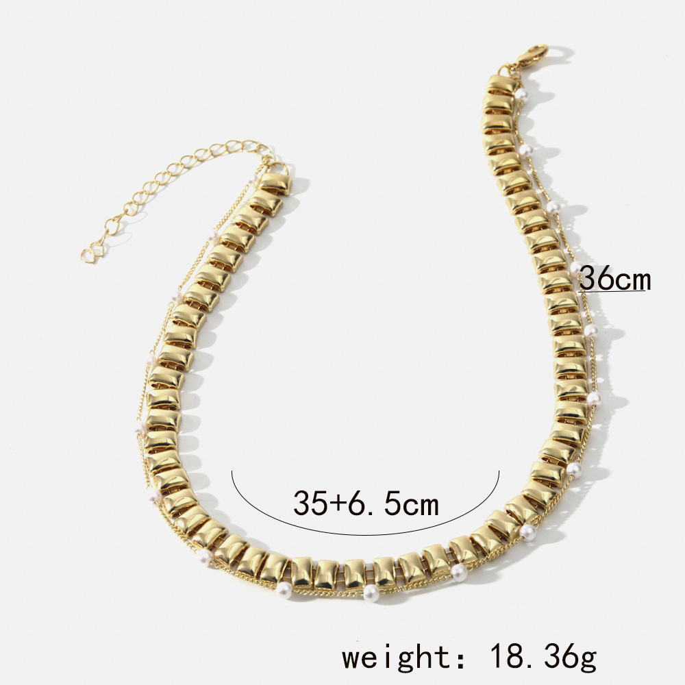 Fashion Geometric Alloy Plating Womenu0027S Necklace