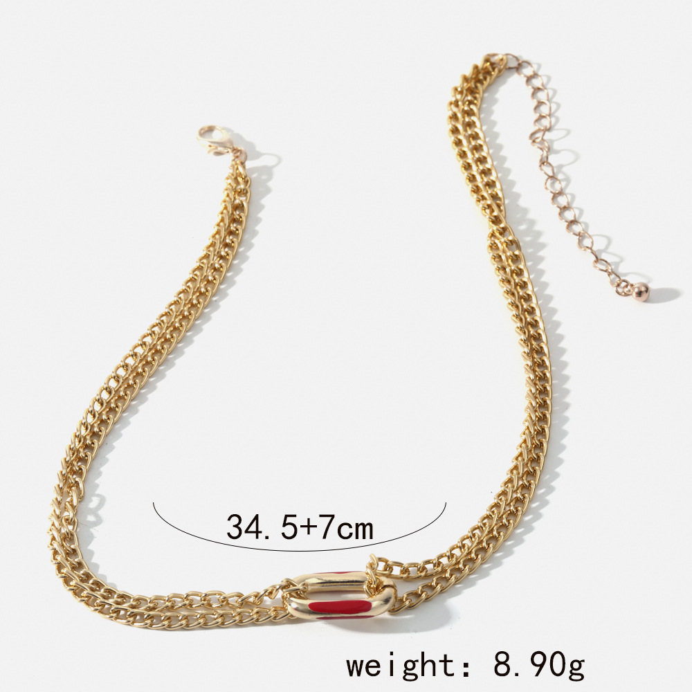 Fashion Geometric Alloy Plating Artificial Pearls Womenu0027S Necklace 1 Piece