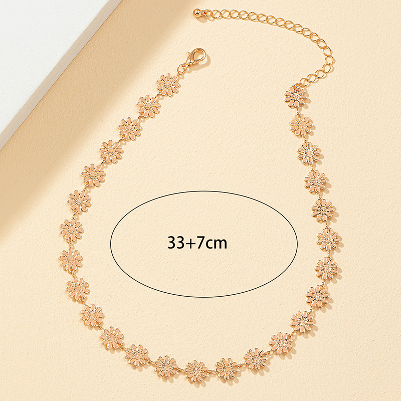 Vintage Style Flower Alloy Plating Alloy Womenu0027S Necklace 1 Piece