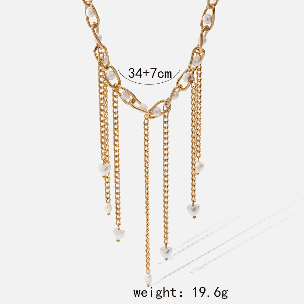 Fashion Star Moon Alloy Plating Artificial Pearls Womenu0027S Necklace 1 Piece