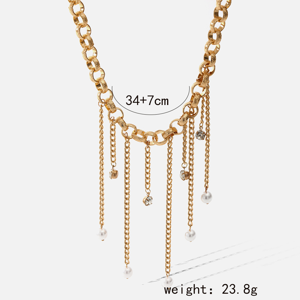 Fashion Star Moon Alloy Plating Artificial Pearls Womenu0027S Necklace 1 Piece