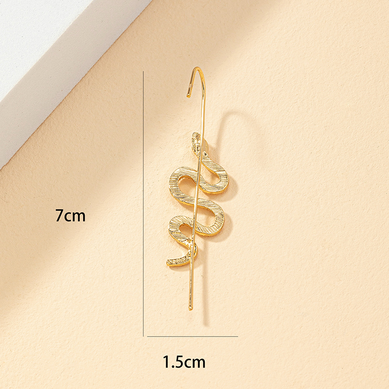 Fashion Snake Alloy Plating Rhinestones Womenu0027S Ear clips 1 Piece