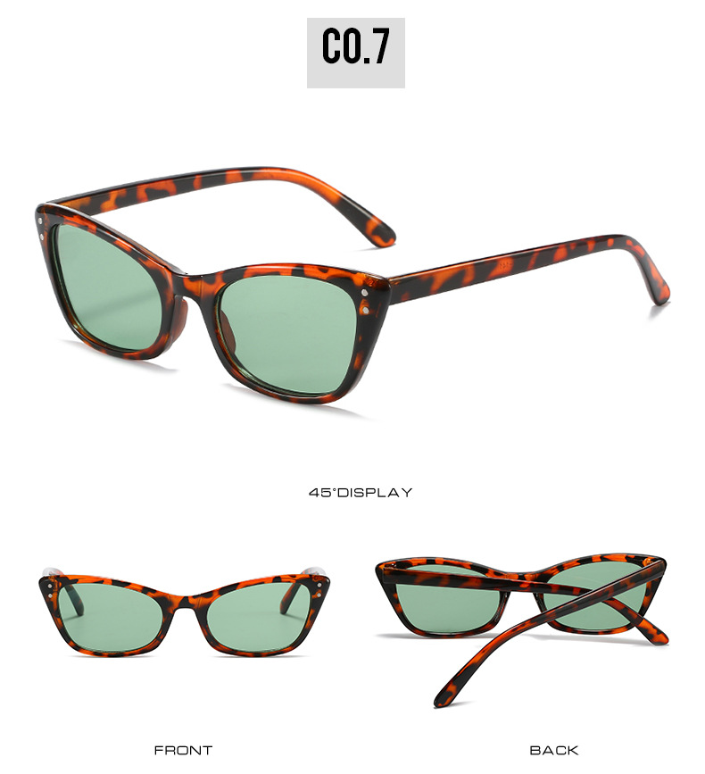 Fashion Leopard Pc Resin Cat Eye Full Frame Womenu0027s Sunglasses