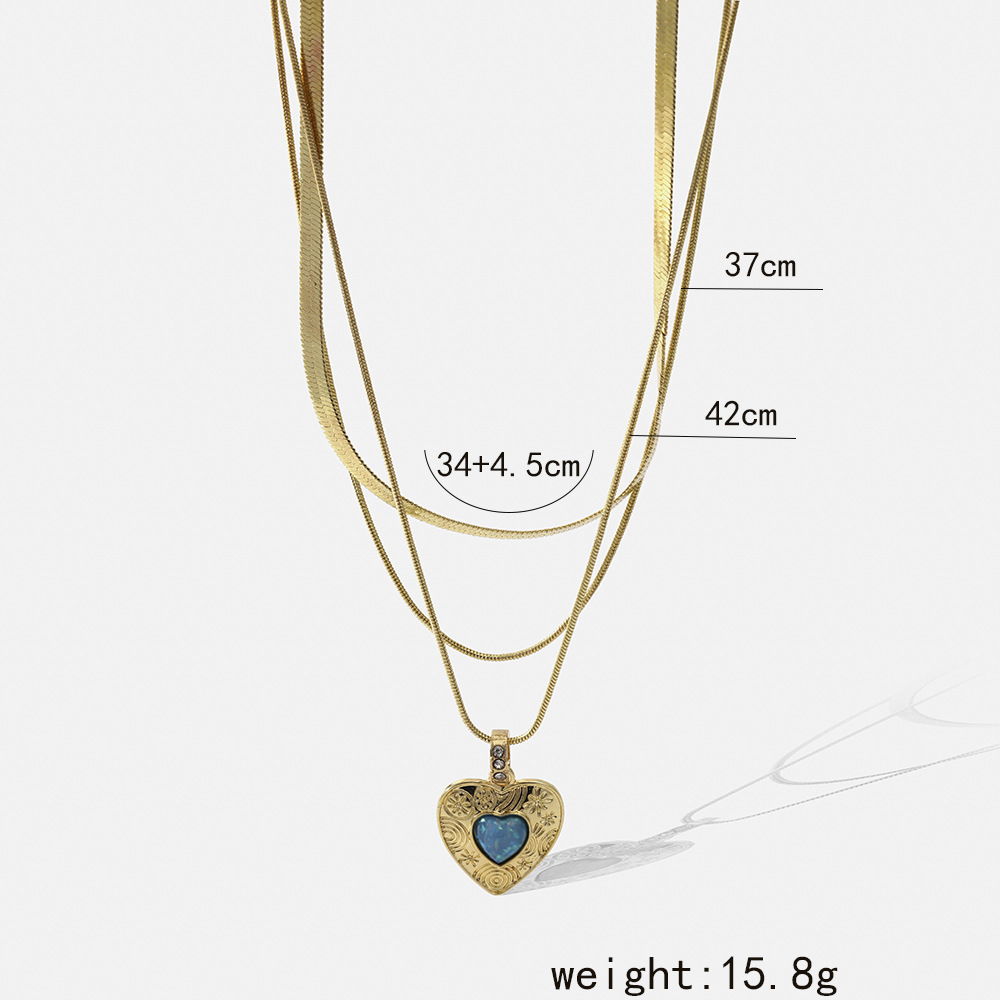 Fashion Heart Shape Alloy Plating Artificial Pearls Womenu0027S Necklace 1 Piece