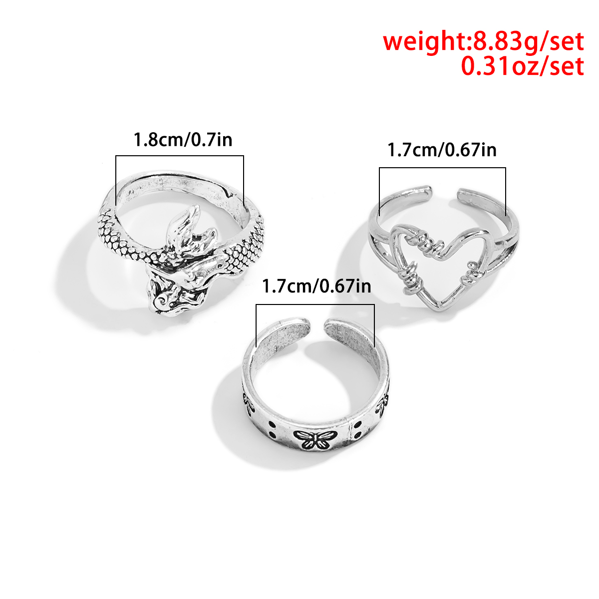 Hip-Hop Gossip Letter Lattice Alloy Inlay Artificial Pearls Zircon Womenu0027S Rings 1 Set