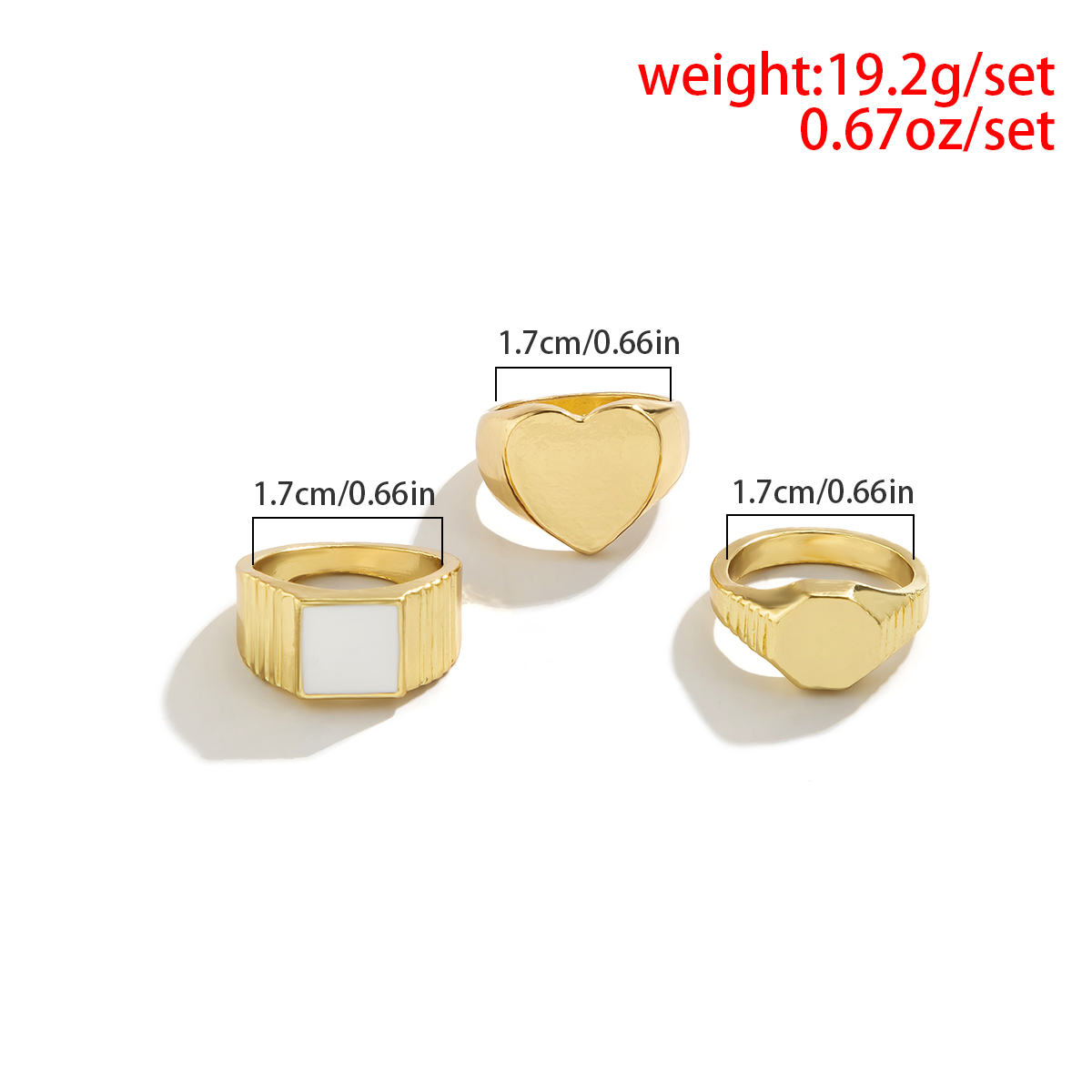 Hip-Hop Gossip Letter Lattice Alloy Inlay Artificial Pearls Zircon Womenu0027S Rings 1 Set