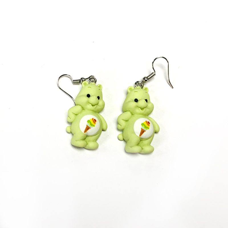 Cute Bear Synthetic Resin Womenu0027S Drop Earrings 1 Pair