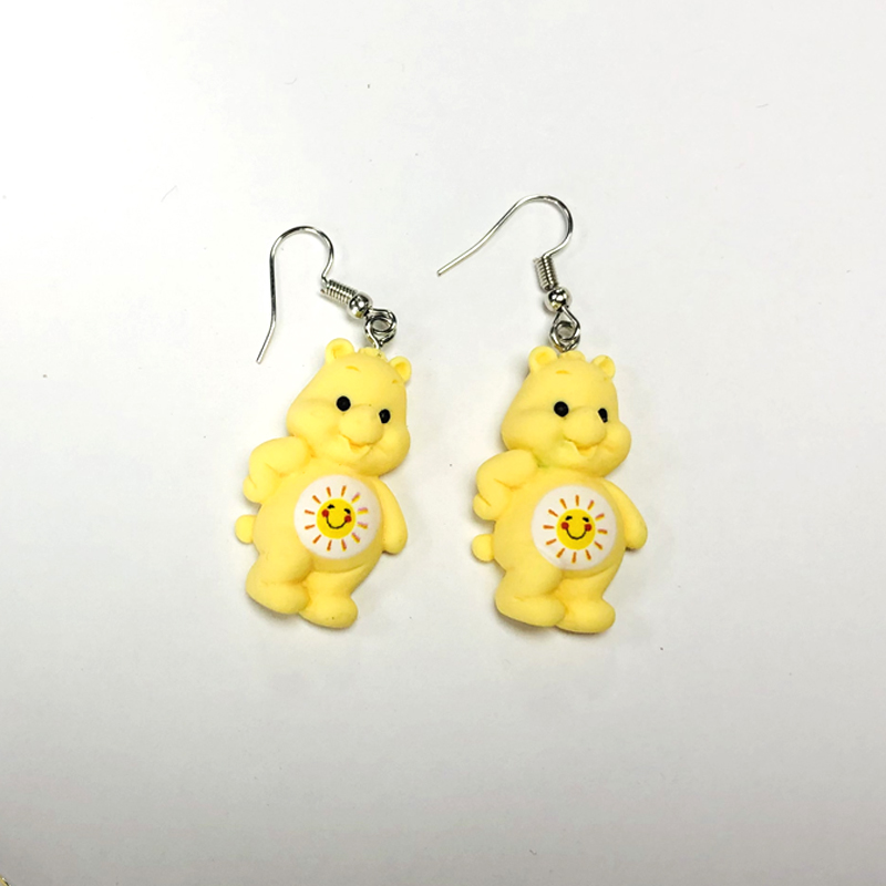 Cute Bear Synthetic Resin Womenu0027S Drop Earrings 1 Pair