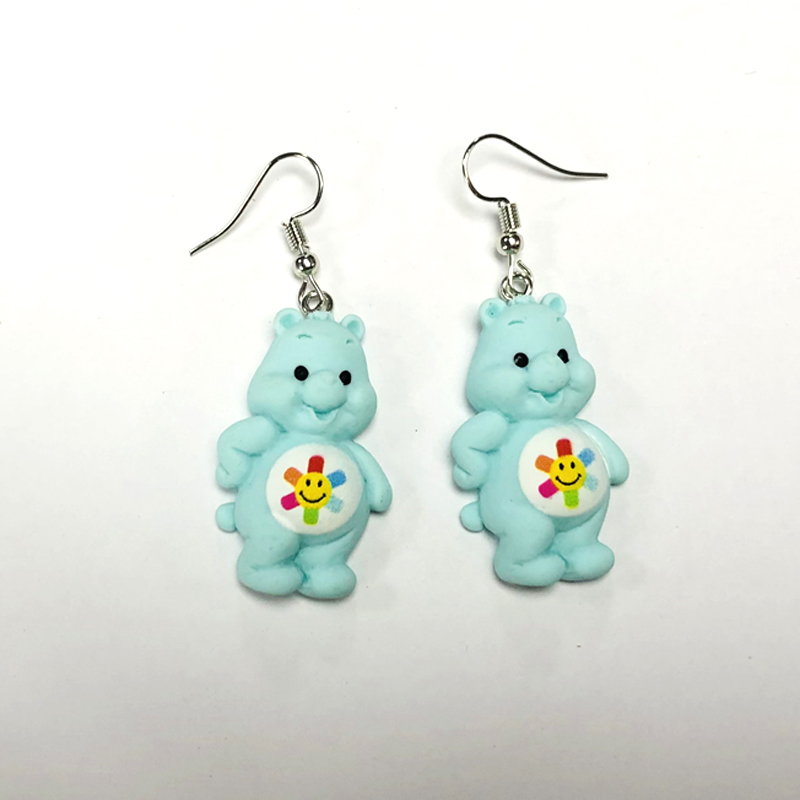 Cute Bear Synthetic Resin Womenu0027S Drop Earrings 1 Pair