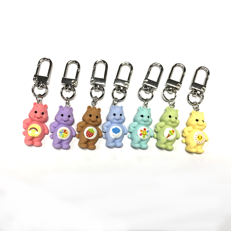 Cute Bear Alloy Resin Keychain 1 Piece